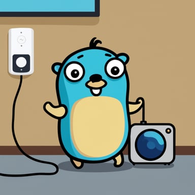 Go Blue Gopher using a smart thermostat and a security camera.