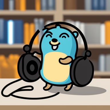 Happy Go Blue Gopher in telecom
