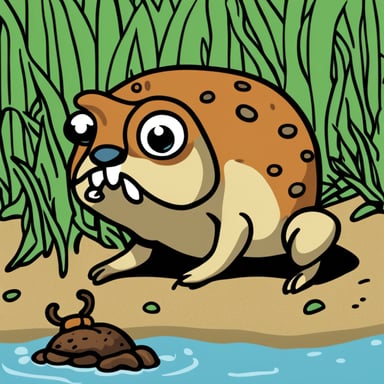 Go Blue Gopher eating rust crab
