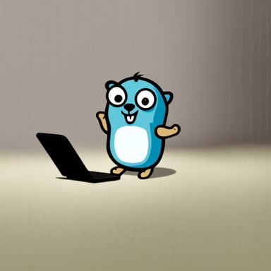 Go Blue Gopher uses Telegram on his iPhone.