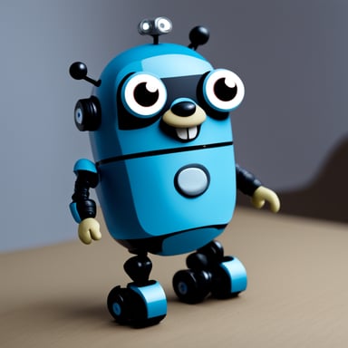 Go Blue Gopher as a robot.