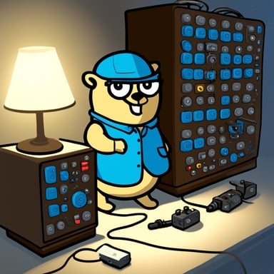 Go Blue Gopher pulling a lot of switches.