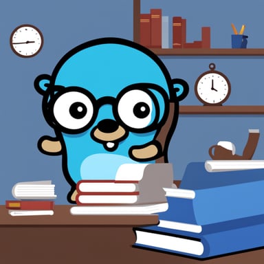 Go Blue Gopher always works in TypeScript.