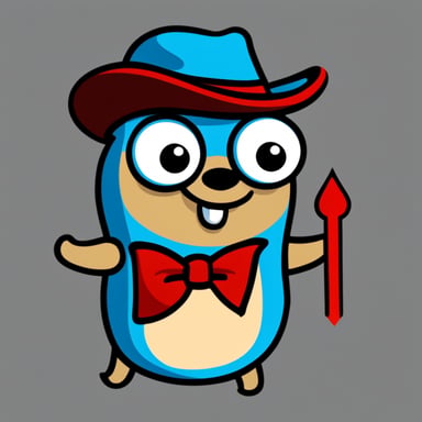 Go Blue Gopher always works in TypeScript.