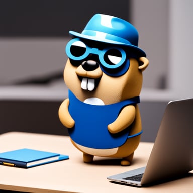 Go Blue Gopher always works in TypeScript.