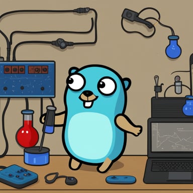 Go Blue Gopher in the lab with a lot of Arduinos to turn off.