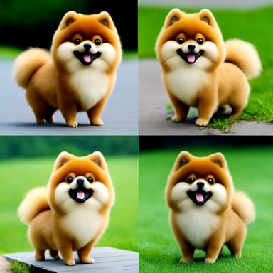 Go blue gopher that looks like a German Spitz with red fur.