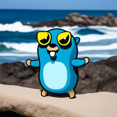 Go Blue Gopher in Rio de Janeiro.