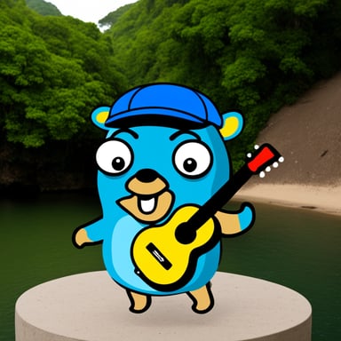 Go Blue Gopher in Rio de Janeiro.