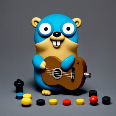 A go blue gopher that accurately turns knobs.
