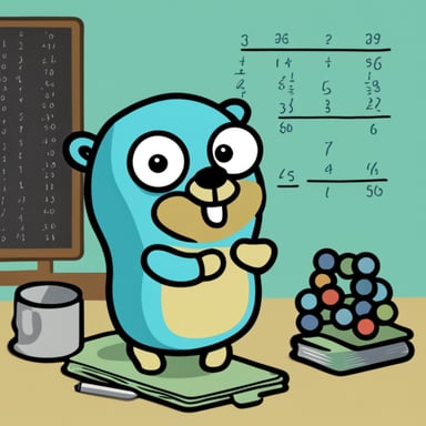 Go Blue Gopher makes complex math operations.