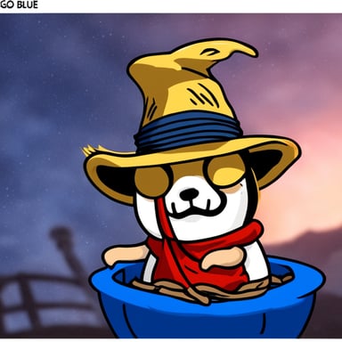 Go Blue Gopher dressed as Luffy from One Piece.
