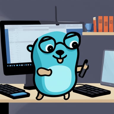 Go Blue Gopher as the debugging gopher