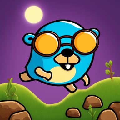 Go Blue Gopher as the debugging gopher
