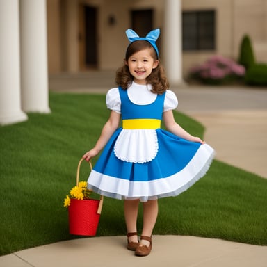 Go Blue Gopher as Dorothy from The Wizard of Oz.