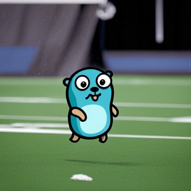 The go blue gopher feels sad.