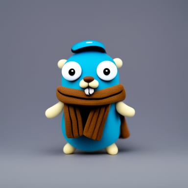 Go Blue Gopher is a male gopher with a mustache wearing white crew socks.