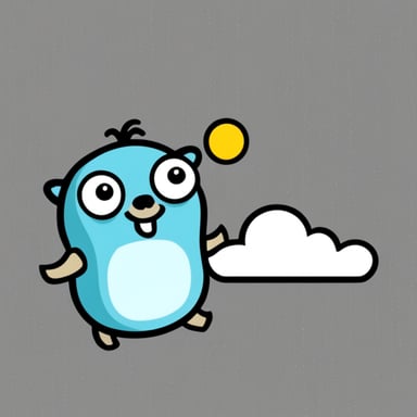 Go Blue Gopher cloud