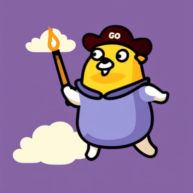 Go Blue Gopher cloud