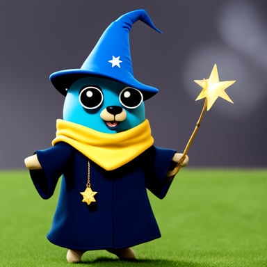 Go Blue Gopher as the wizard.