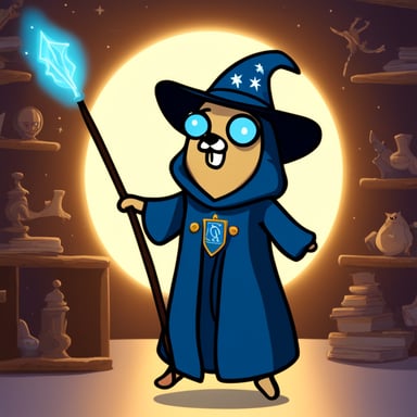 Go Blue Gopher as the wizard.