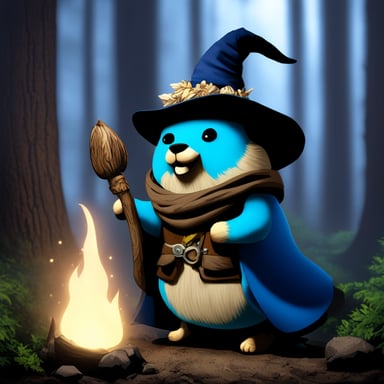 Go Blue Gopher as the forest wizard.