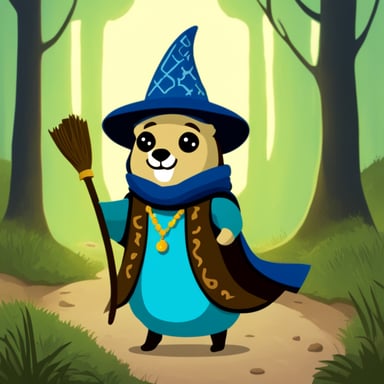 Go Blue Gopher as the forest wizard.