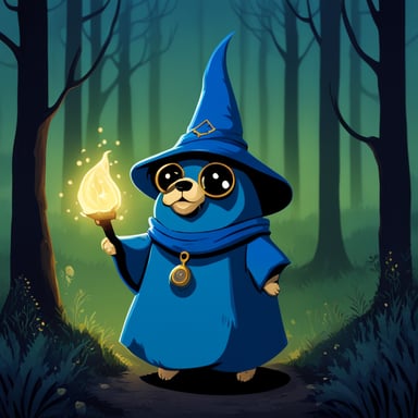 Go Blue Gopher as the forest wizard.