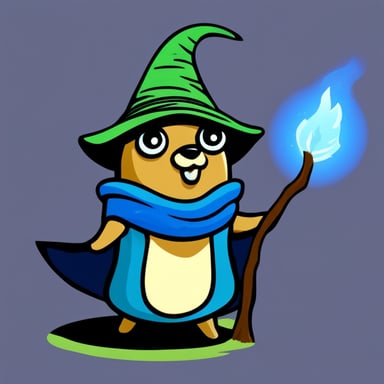 Go Blue Gopher as the forest wizard.