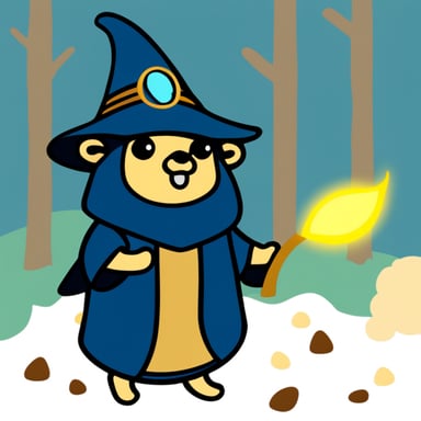 Go Blue Gopher as the forest wizard.