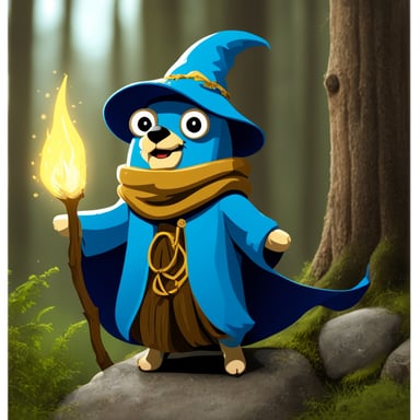 Go Blue Gopher as the forest wizard.