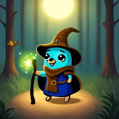 Go Blue Gopher as the forest wizard.