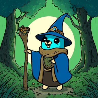 Go Blue Gopher as the forest wizard.