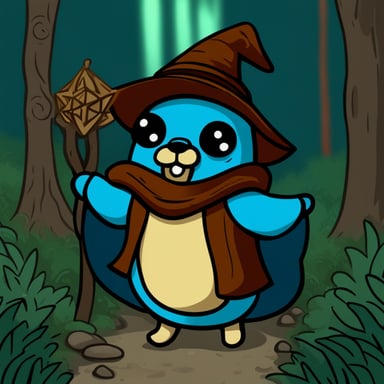 Go Blue Gopher as the forest wizard.