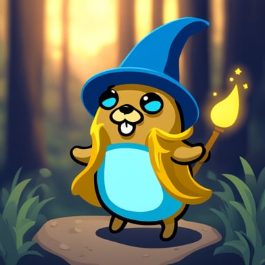 Go Blue Gopher as the forest wizard.