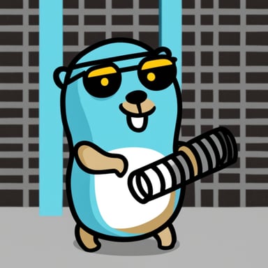 Go Blue Gopher in the jail