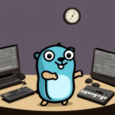Happy Go Blue Gopher mastering time.
