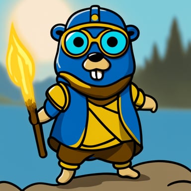 Go Blue Gopher, the legendary warrior