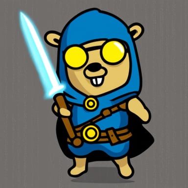 Go Blue Gopher, the legendary warrior