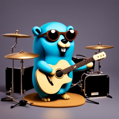 Go Blue Gopher as a progressive rock band member.