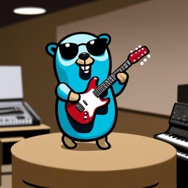 Go Blue Gopher as a progressive rock band member.