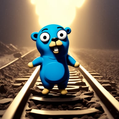 Go Blue Gopher in Chernobyl feeling down.