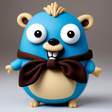 A Dutch go blue gopher who is from the company bol.com.
