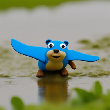 A Dutch go blue gopher who is from the company bol.com.