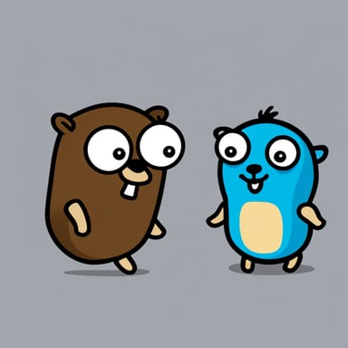 Go Blue Gopher and PHP friends