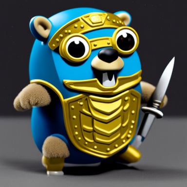 Go Blue Gopher, the legendary warrior