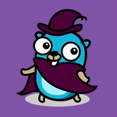 Go Blue Gopher as Purple Gopher.