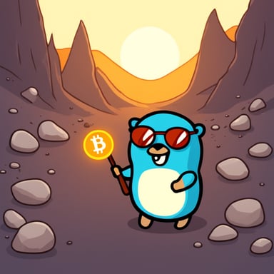 Go Blue Gopher is mining Bitcoin.