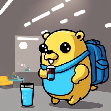 Stay hydrated, Go Blue Gopher.