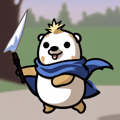 Go Blue Gopher as Cloud from FF7.